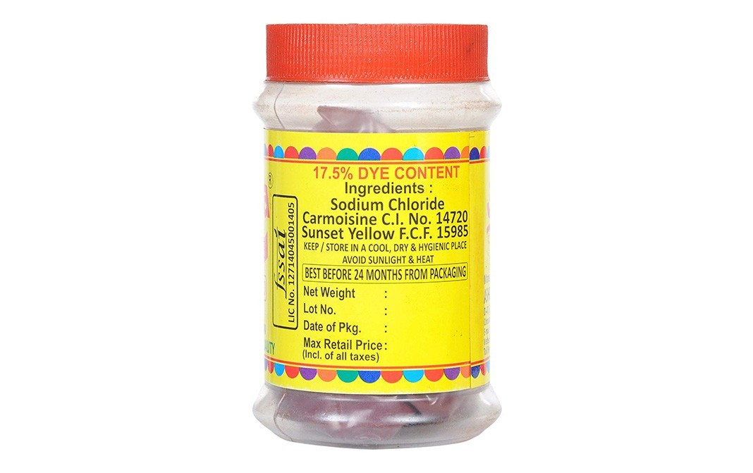 Ashoka Raspberry Red, Synthetic Food Colour Preparation   Plastic Jar  80 grams
